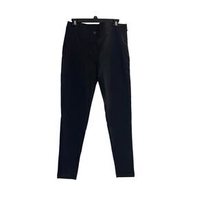 YOGIPACE Skinny Dress Yoga Work & Workout Pants, Size Large P Black Inseam 28”‎